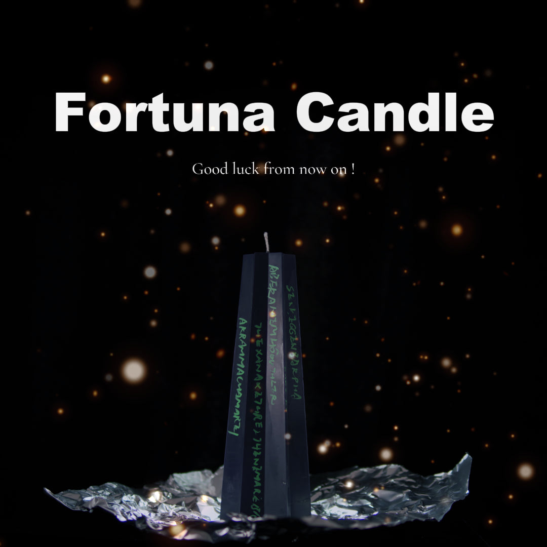 Fortuna Candle Six-Pointed Star Candle Black
