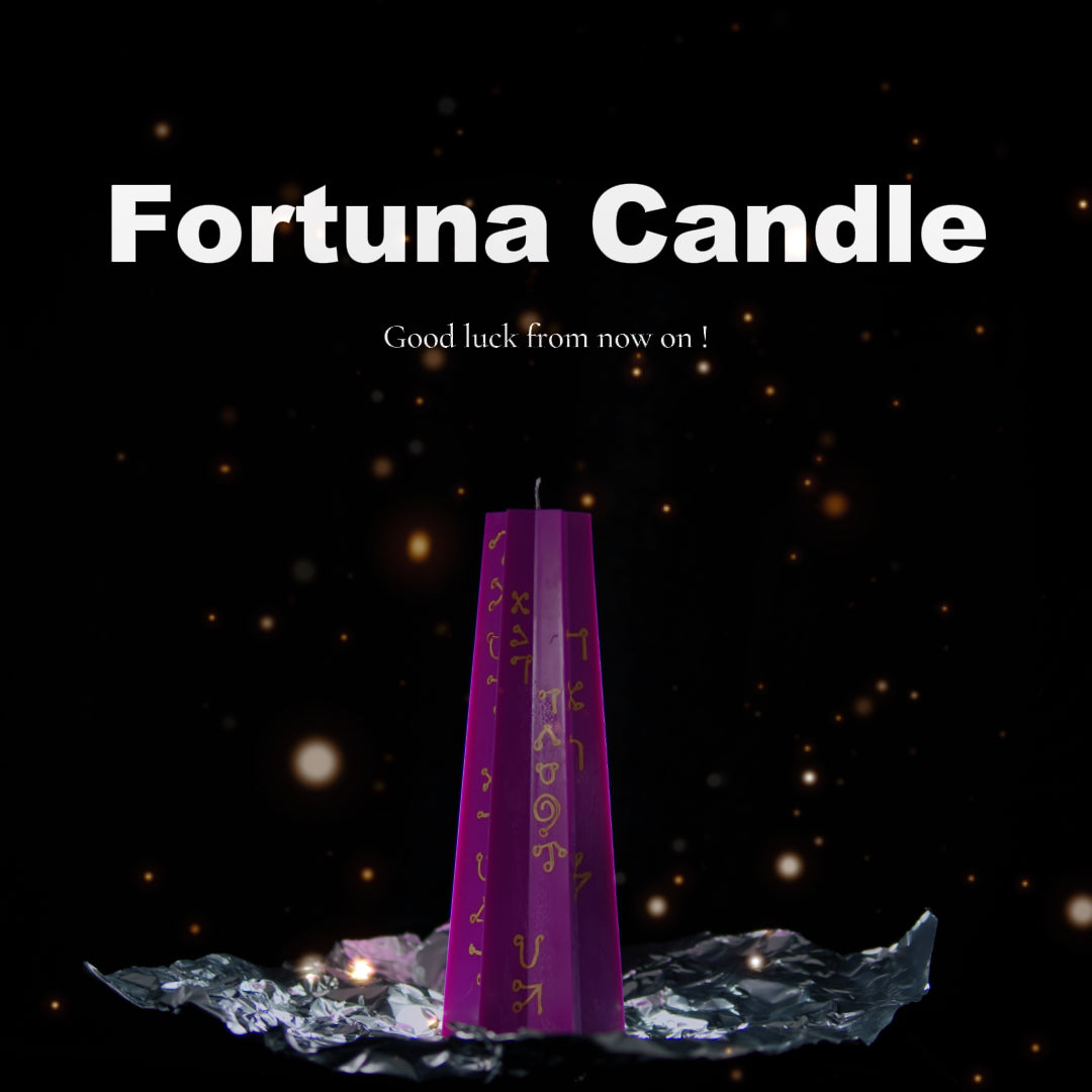 Fortuna Candle Six-Pointed Star Candle Violet