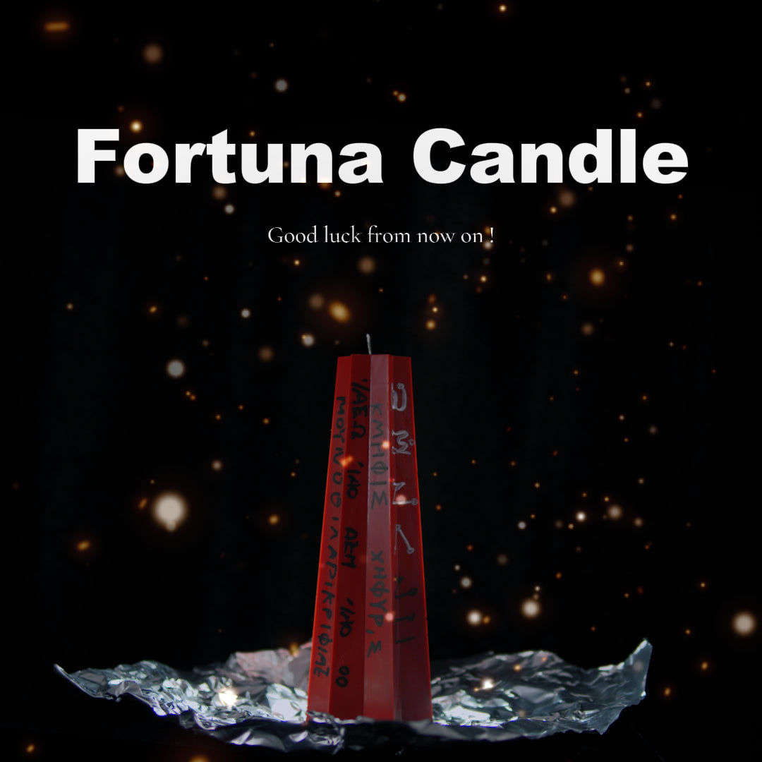 Fortuna Candle Six-Pointed Star Candle Wine Red